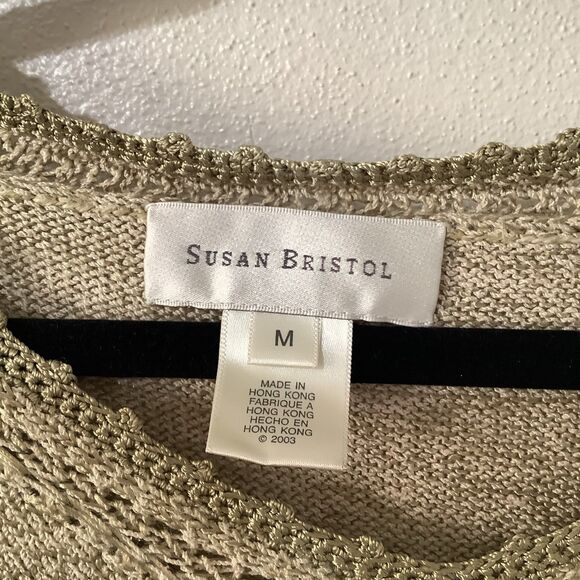 Susan Bristol Vintage Y2K Fairy Grunge Artsy Silk Blend Fairycore Knit Sweater M - Picture 9 of 11